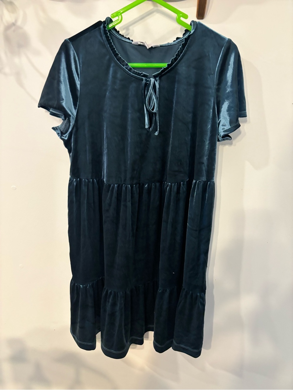 LC Lauren Conrad Velvet Tiered Holiday Dress